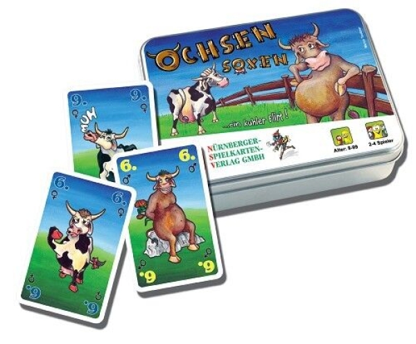 Ochsen Soxen Kartenspiel in Metallbox
